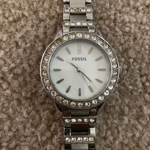 Women’s Fossil Jesse Watch White-Dial Glitz Dress